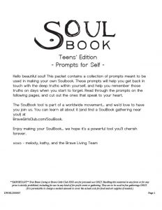 SoulBook – Prompts for Teens Self – Melody Ross